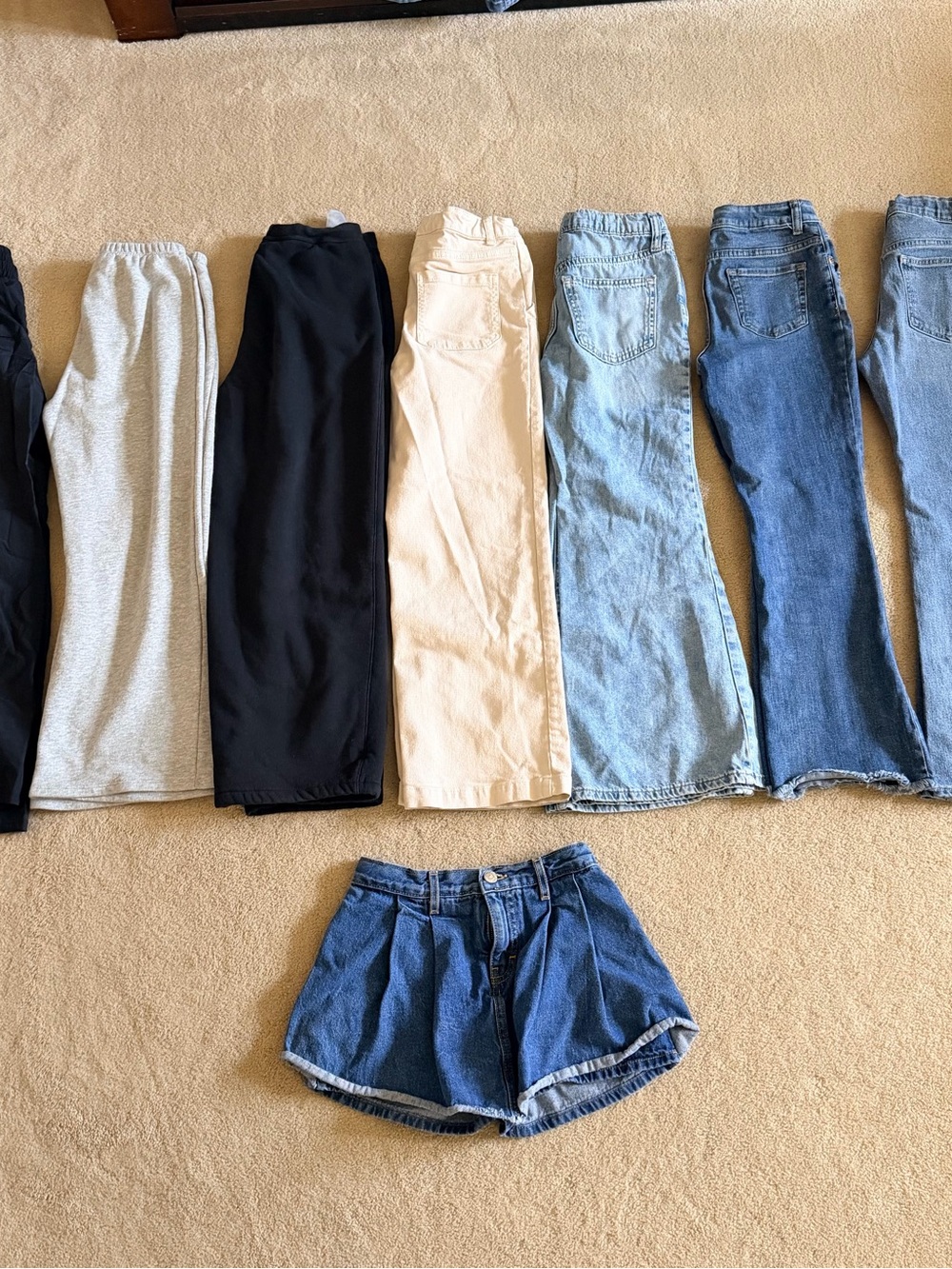 Bundle of girls jeans and pant size large